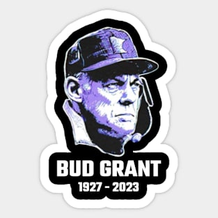 bud grant Sticker